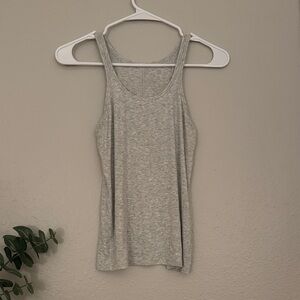 lululemon athletica light gray thin strap tank top